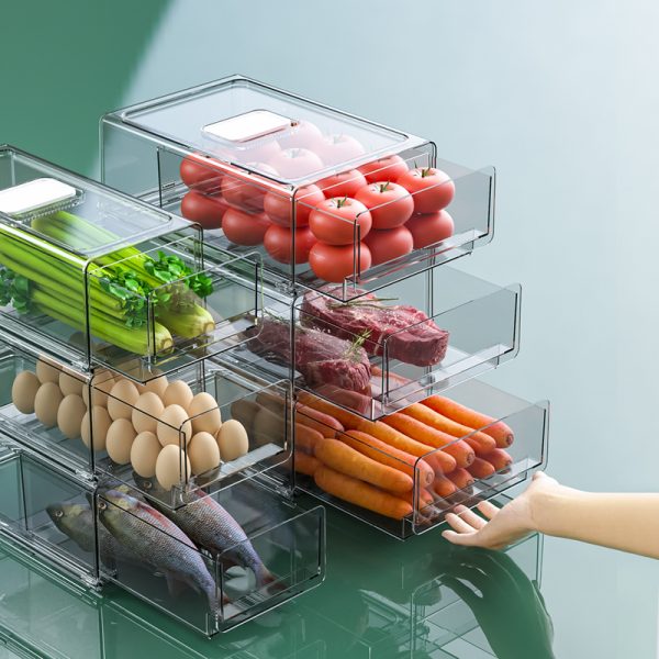 Pull-Out Drawer Type Pantry Organization with Drain Tray - 图片 2
