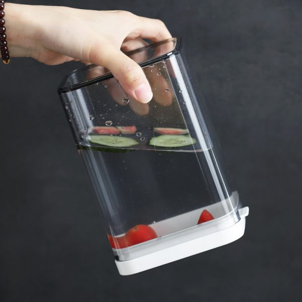 Stackable Square Moisture-proof Plastic Airtight Jar for Cereal - 图片 4