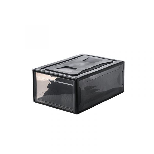 Plastic Shoe Box Storage with Magnetic Door