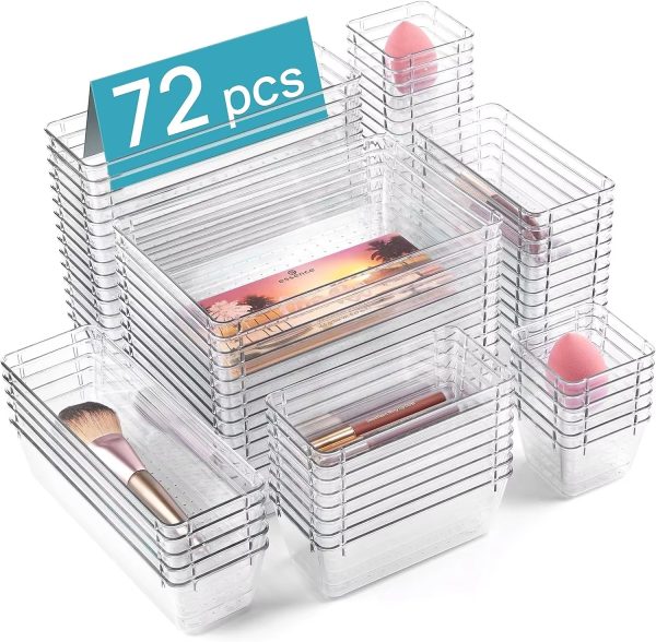 72 pcs drawer organizer