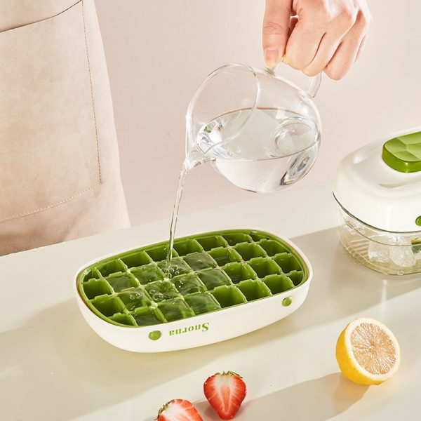 Innovative Press Ice Cube Mold with Drawer - 32 Grids - 图片 2