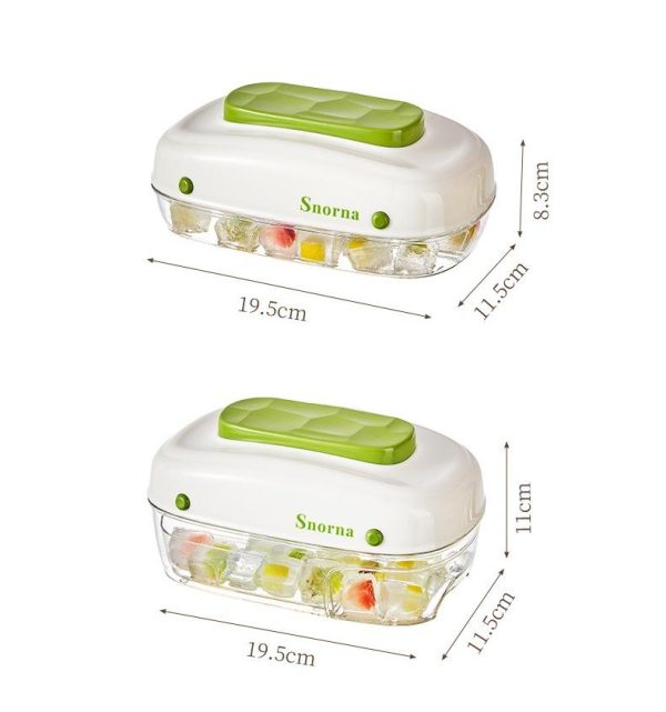 Innovative Press Ice Cube Mold with Drawer - 32 Grids - 图片 4
